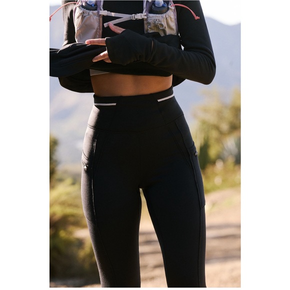 NWT Free People Women's Keepin' Cozy Fleece-Lined Women's High-Waisted Leggings - Picture 6 of 14